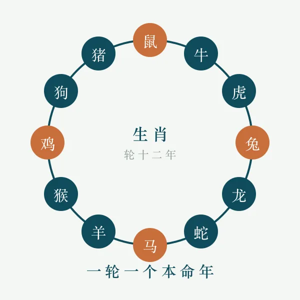 十二生肖轮盘图案