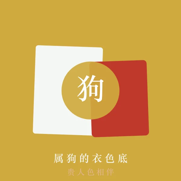 属狗的幸运色穿搭示意
