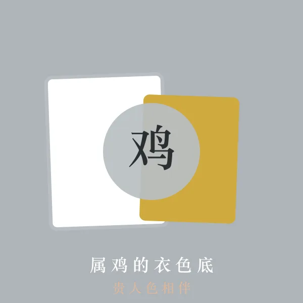 属鸡的幸运色穿搭示意