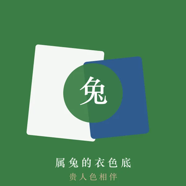 属兔的幸运色穿搭示意