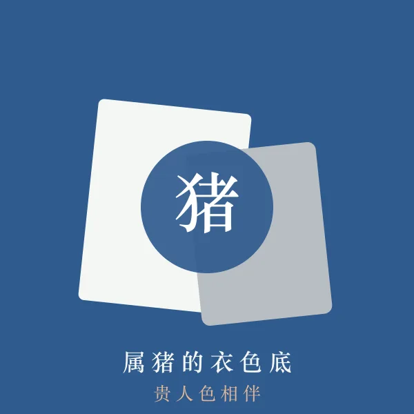 属猪的幸运色穿搭示意